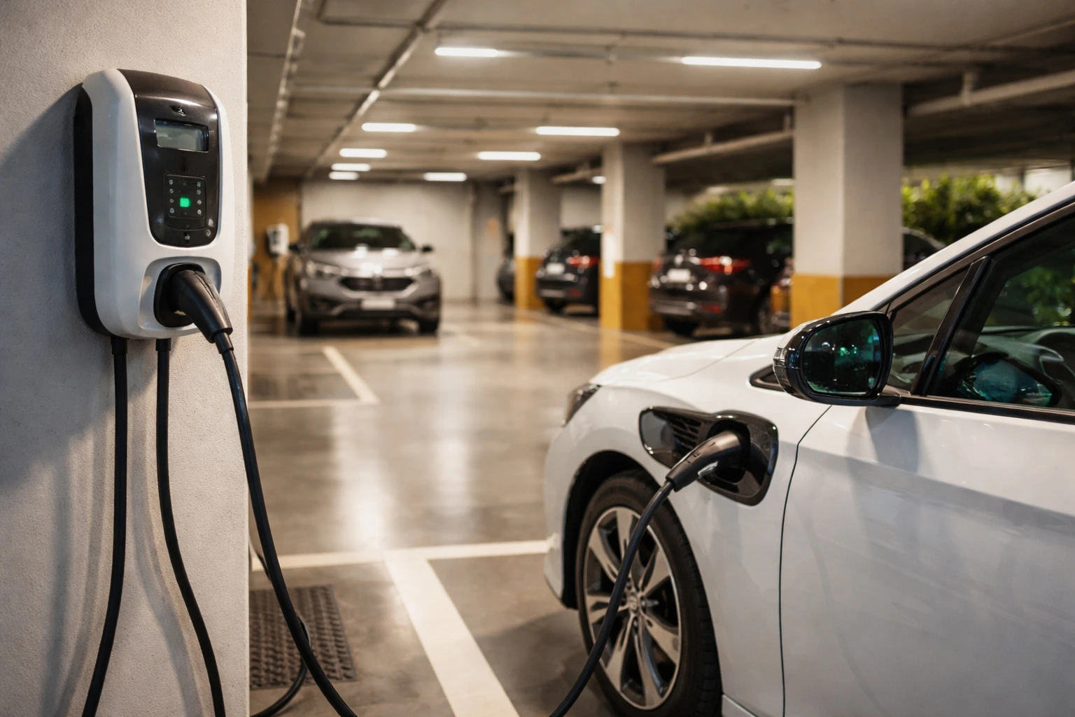 Instalação de carregador de veículo elétrico